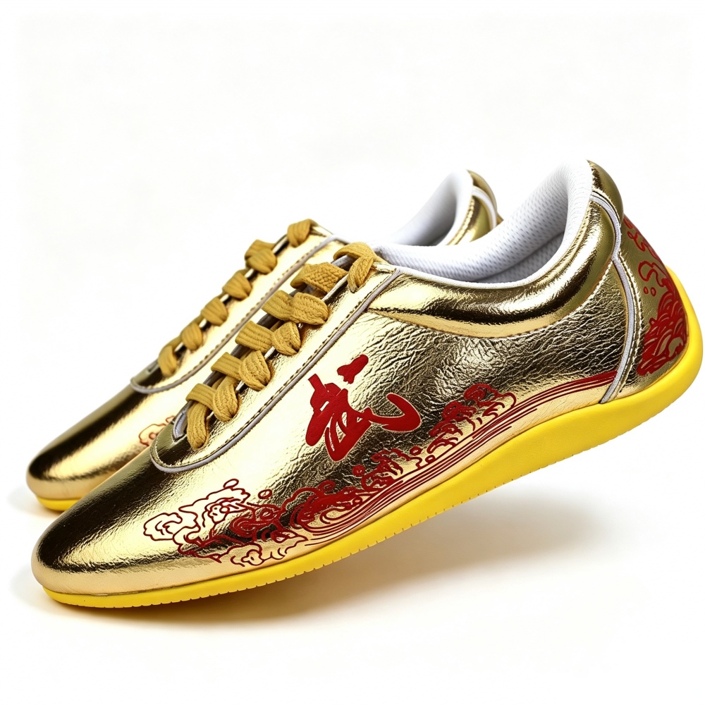 Genuine Leather Tai Chi Shoes  - Men Shoes Yellow ulasan dan harga