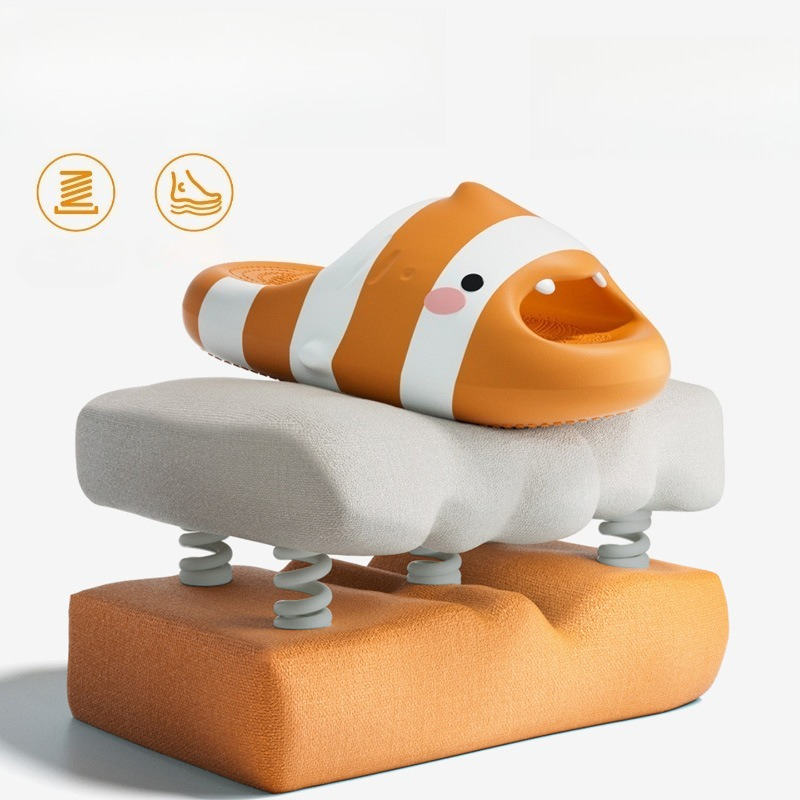 Cute Fish Cartoon Slides Women - Men'S Shoes Cloud ulasan dan harga