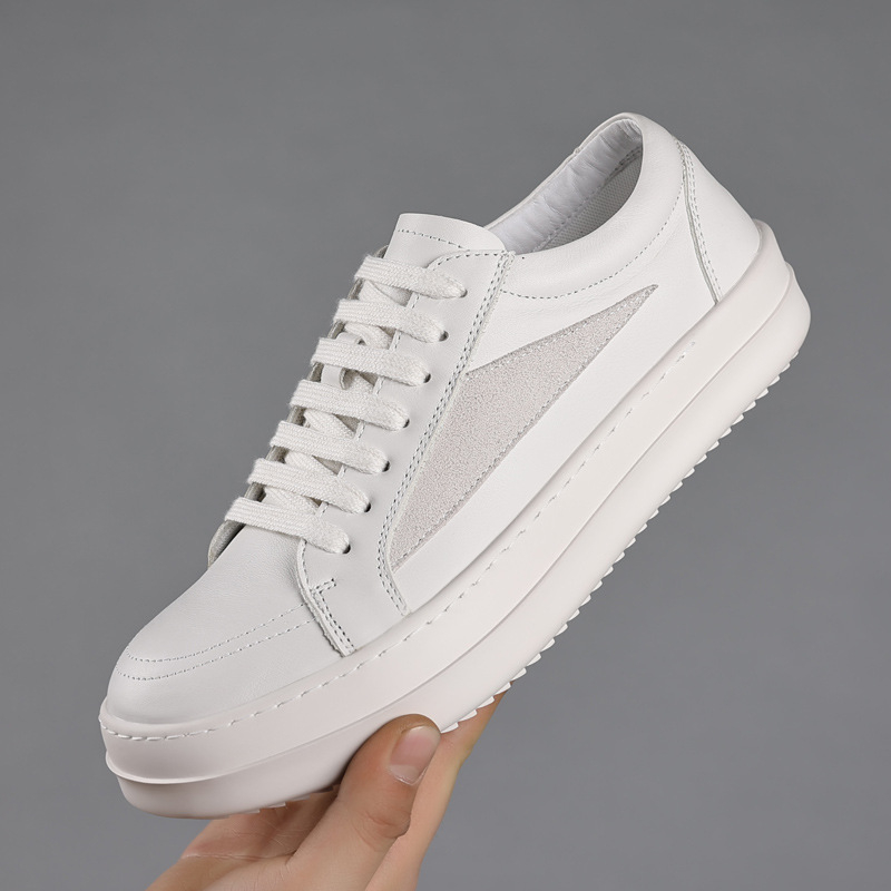 Mens Black Genuine Leather Pla - Men'S Shoes Black And White ulasan dan harga