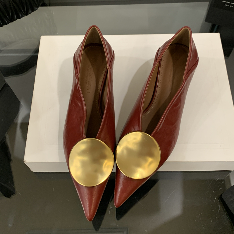 SUOJIALUN 2025 Autumn New Bran - Dress Shoe Pointed ulasan dan harga