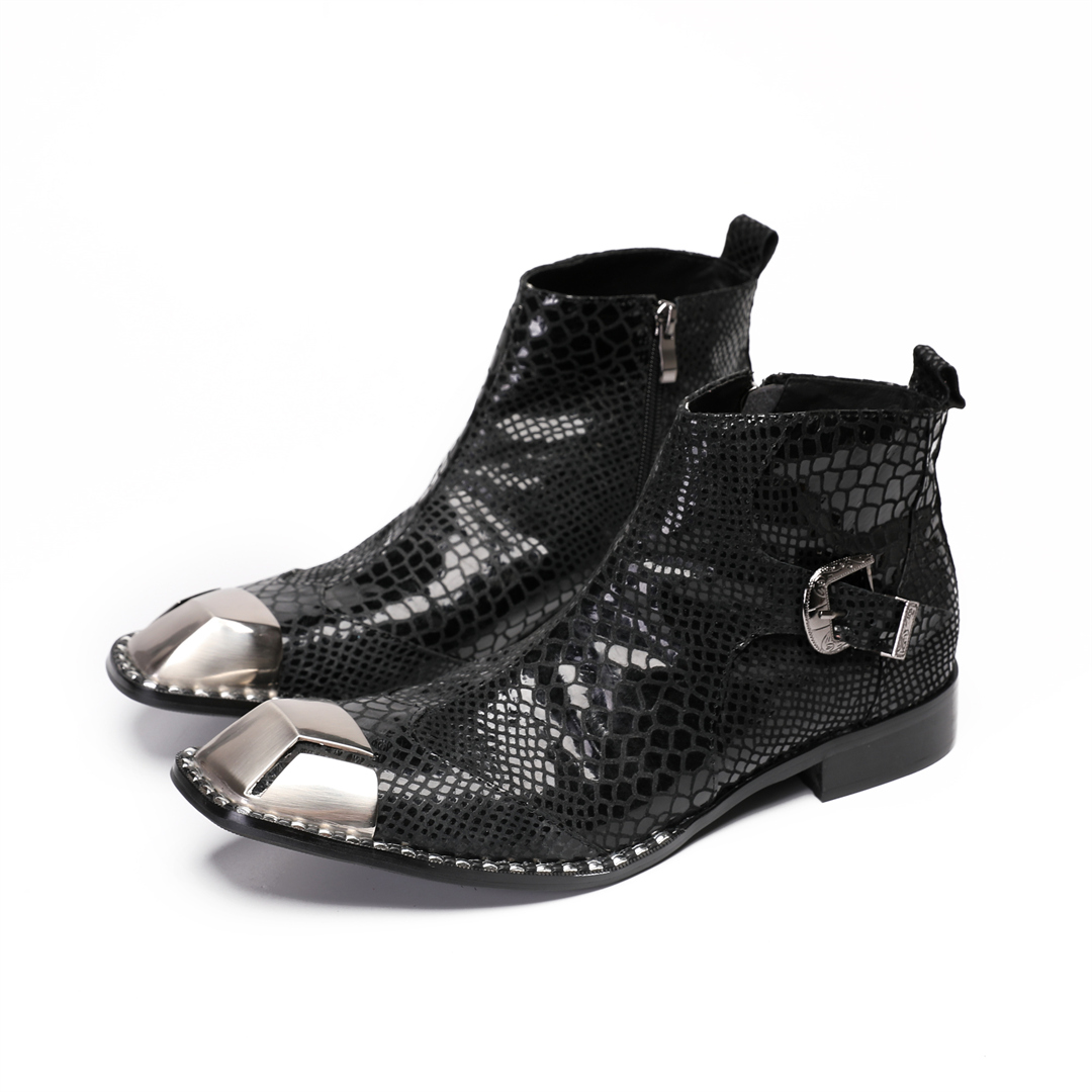 British Black Cow Leather Men  - Men'S Shoes Zipper ulasan dan harga