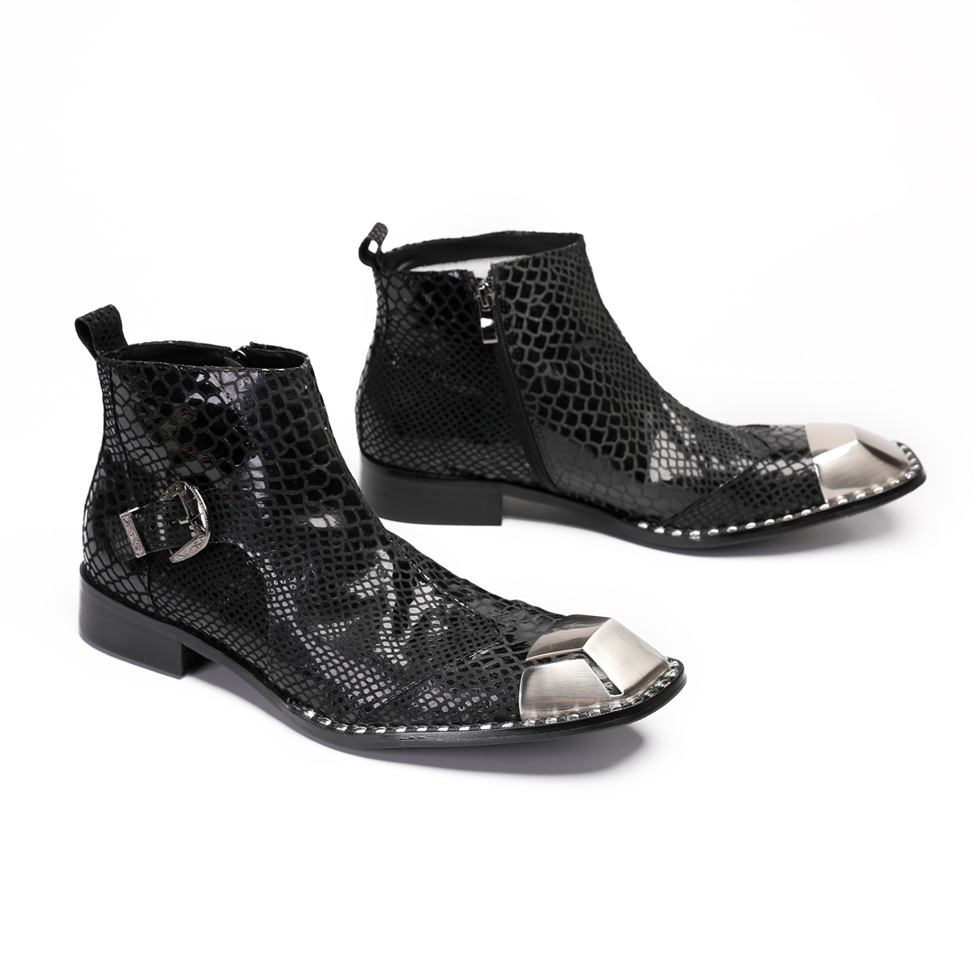 British Black Cow Leather Men  - Men'S Shoes Zipper ulasan dan harga