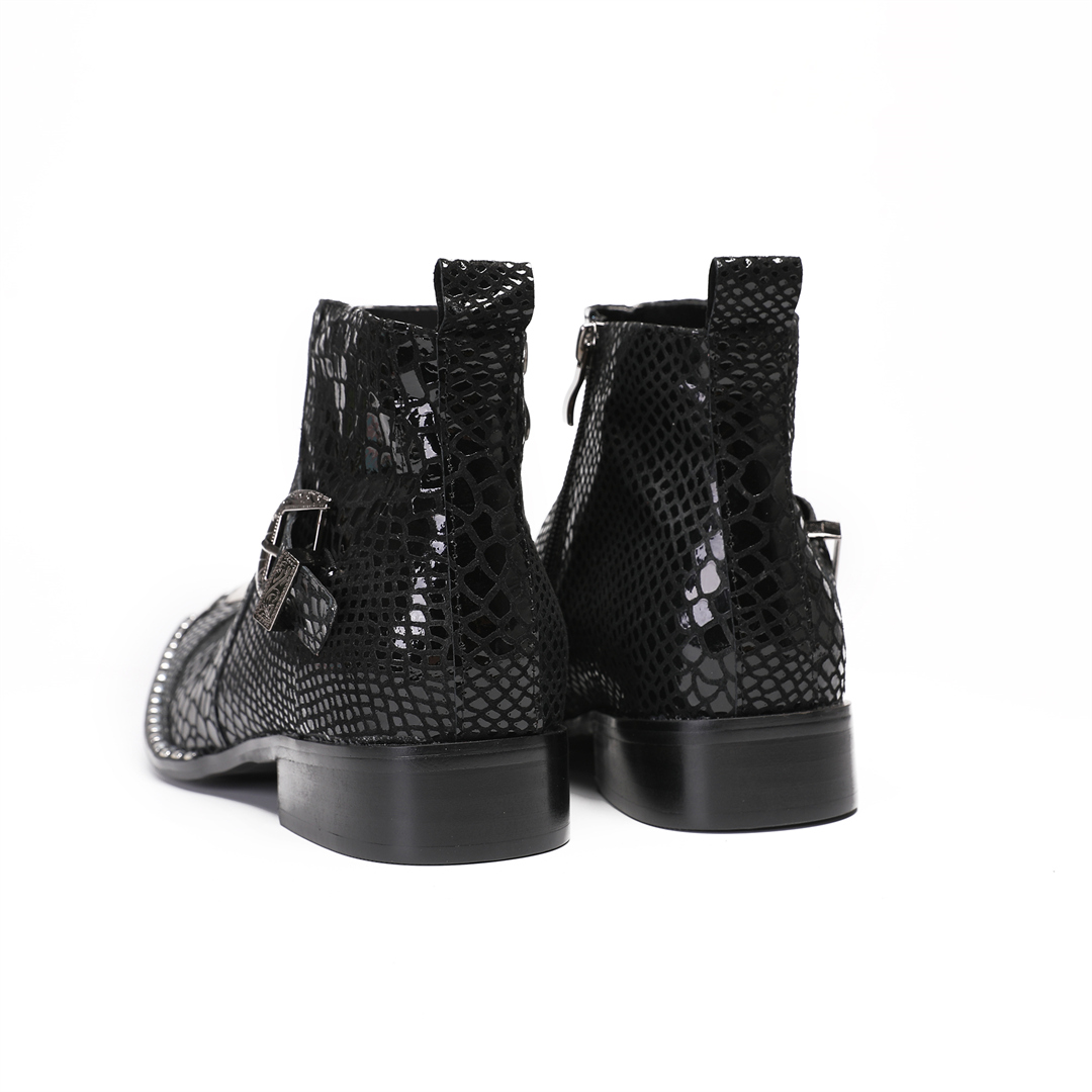 British Black Cow Leather Men  - Men'S Shoes Zipper ulasan dan harga