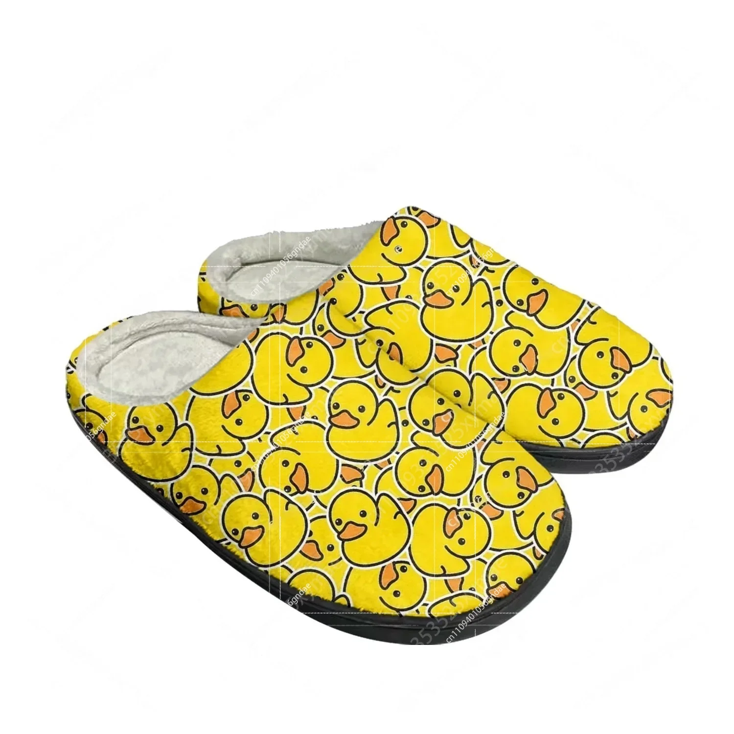 Yellow Duck Print Plush Cotton - Men Shoes Yellow ulasan dan harga