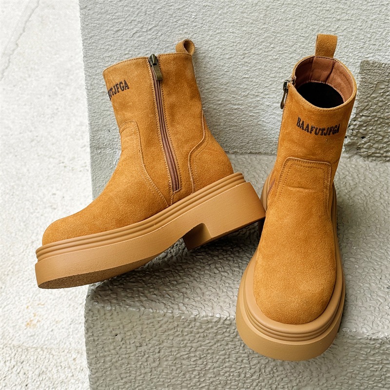 Winter Europe America Retro Th - Men'S Shoes Zipper ulasan dan harga