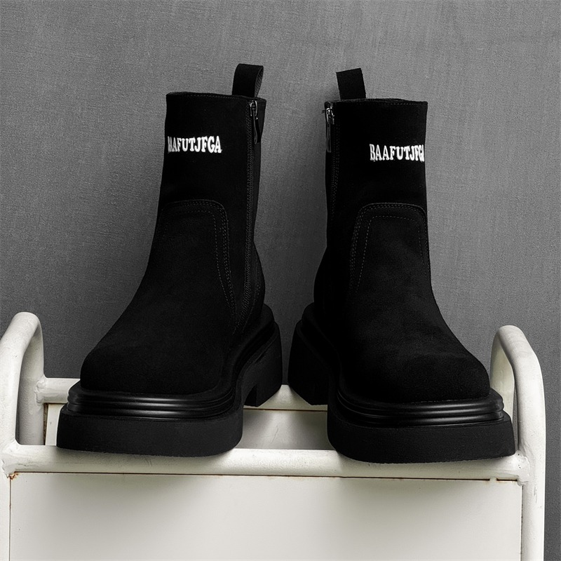 Winter Europe America Retro Th - Men'S Shoes Zipper ulasan dan harga