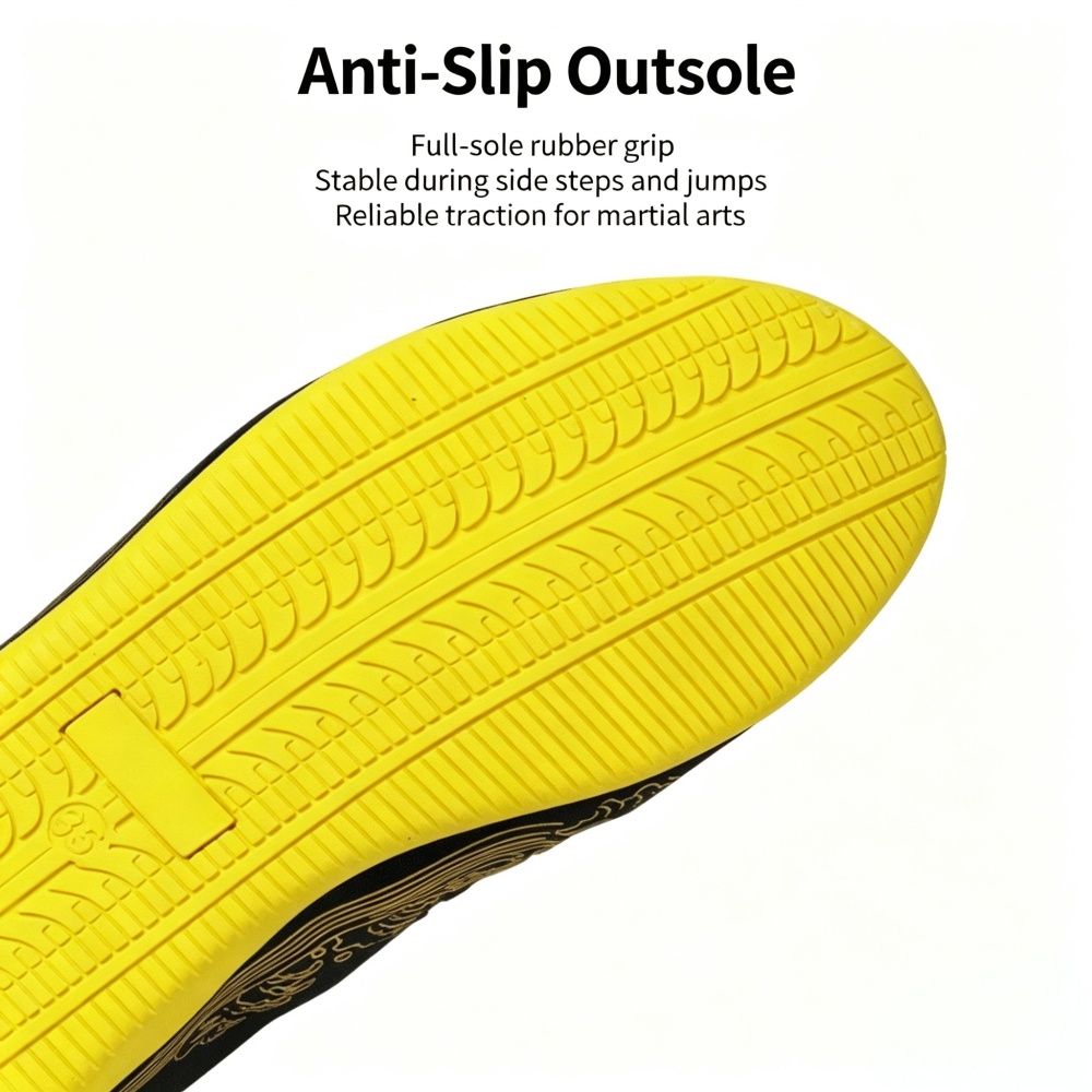 Glossy Genuine Leather Kung Fu - Men Shoes Yellow ulasan dan harga