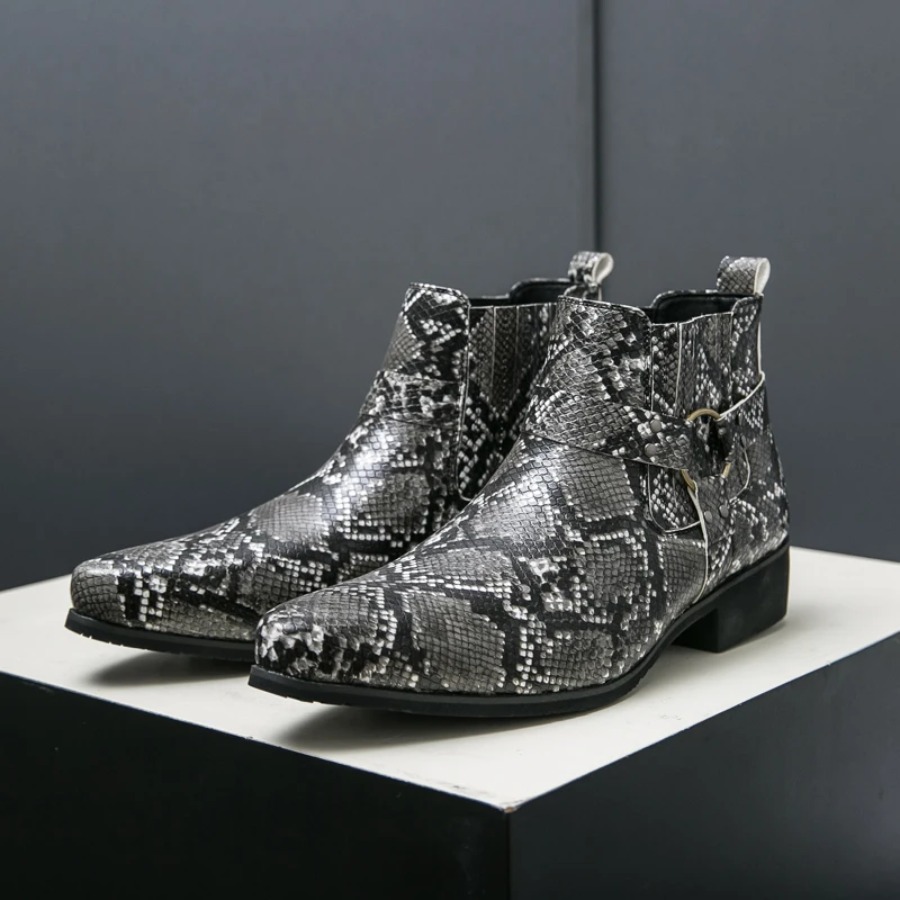 2025 New Men's Pointed Black W - Men'S Shoes Black And White ulasan dan harga