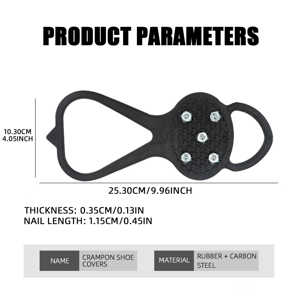 2Pairs Outdoor 5 Teeth Ice Gri - Men'S Shoes Grip ulasan dan harga
