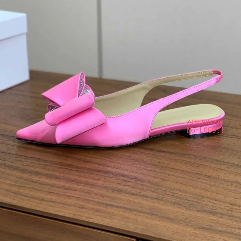 Designer Sexy Silk Pink Low He - Dress Shoe Pointed ulasan dan harga