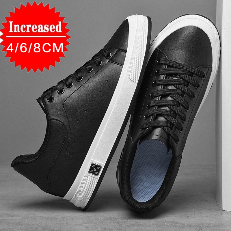 New Luxury Men's Elevator Shoe - Men'S Shoes Black And White ulasan dan harga