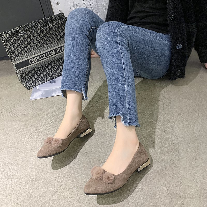 Women's Mary Jane Shoes Fur Ba - Dress Shoe Pointed ulasan dan harga